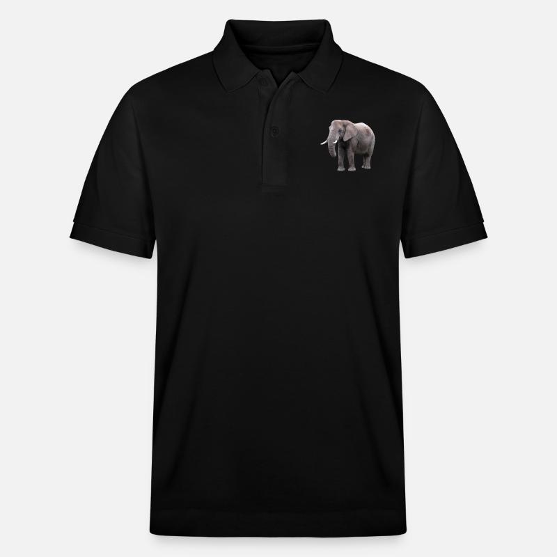 Éléphant - Polo PREPSTER bio Stanley/Stella Unisexe - noir
