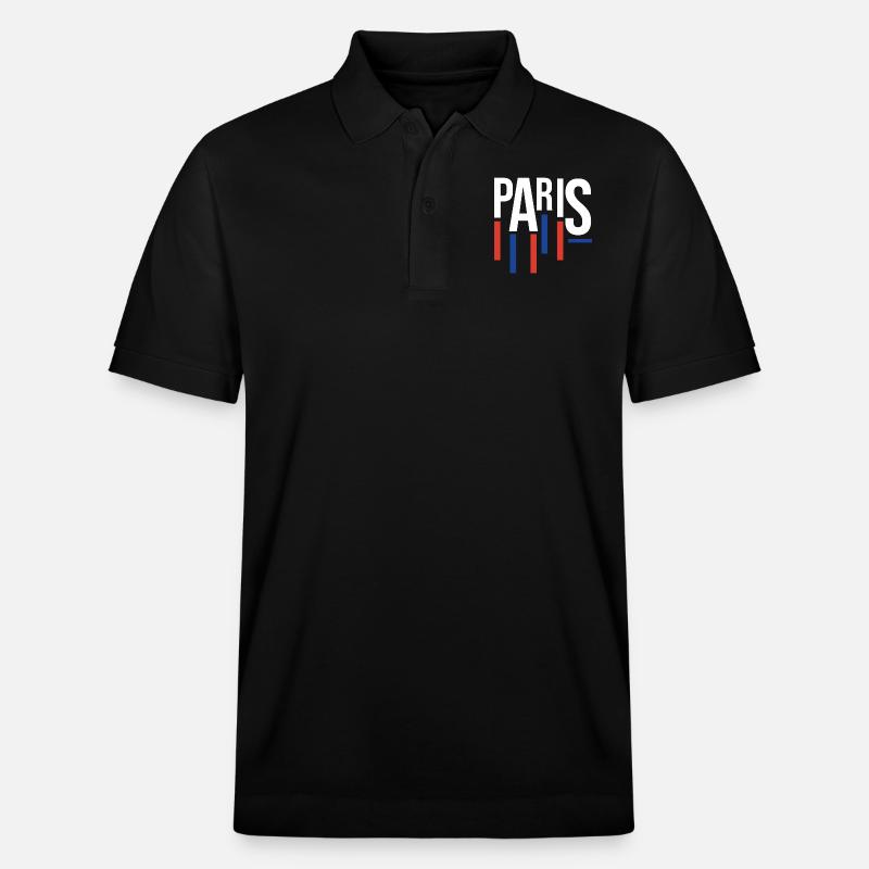 Souvenir classique de Paris - Polo PREPSTER bio Stanley/Stella Unisexe - noir