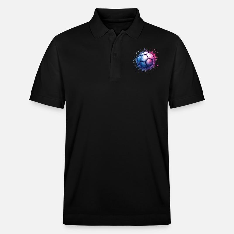 handball geschenkideen - handballer - Stanley/Stella Unisex Bio-Poloshirt PREPSTER - Schwarz