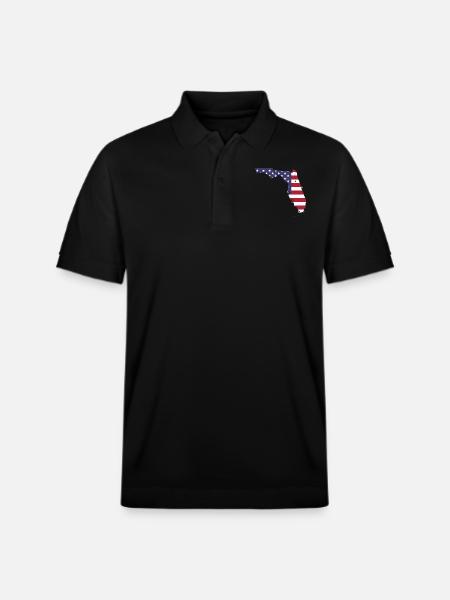 FLORIDA shirt - Stanley/Stella Unisex Organic Polo Shirt PREPSTER - black