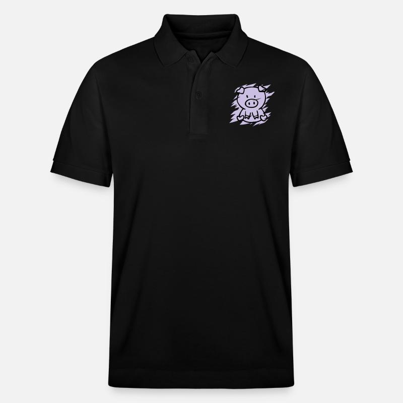 oink - Stanley/Stella Unisex Bio-Poloshirt PREPSTER - Schwarz