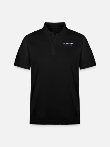 Daddy Cool Father Design - Stanley/Stella Unisex Organic Polo Shirt PREPSTER - black