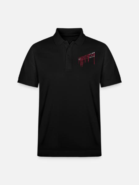drinks from enemies skulls - Stanley/Stella Unisex Organic Polo Shirt PREPSTER - black