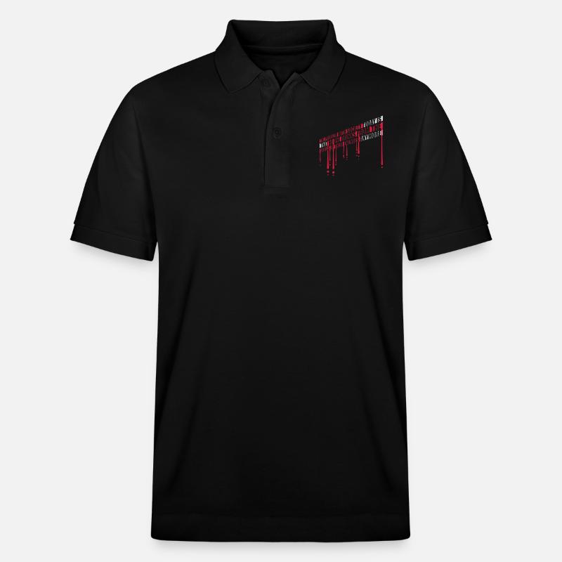 drinks from enemies skulls - Stanley/Stella Unisex Bio-Poloshirt PREPSTER - Schwarz