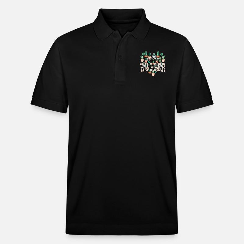 Ich bin kein Umarmer - Stanley/Stella Unisex Bio-Poloshirt PREPSTER - Schwarz