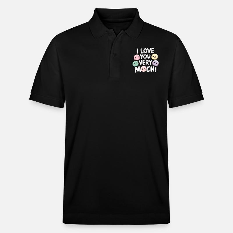 Hommage tendance au mochi - Polo PREPSTER bio Stanley/Stella Unisexe - noir