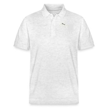 SD Männchen - Stanley/Stella Unisex Bio-Poloshirt PREPSTER - Weiß meliert - Vorne - Roxy (174cm) & Andy (188cm)