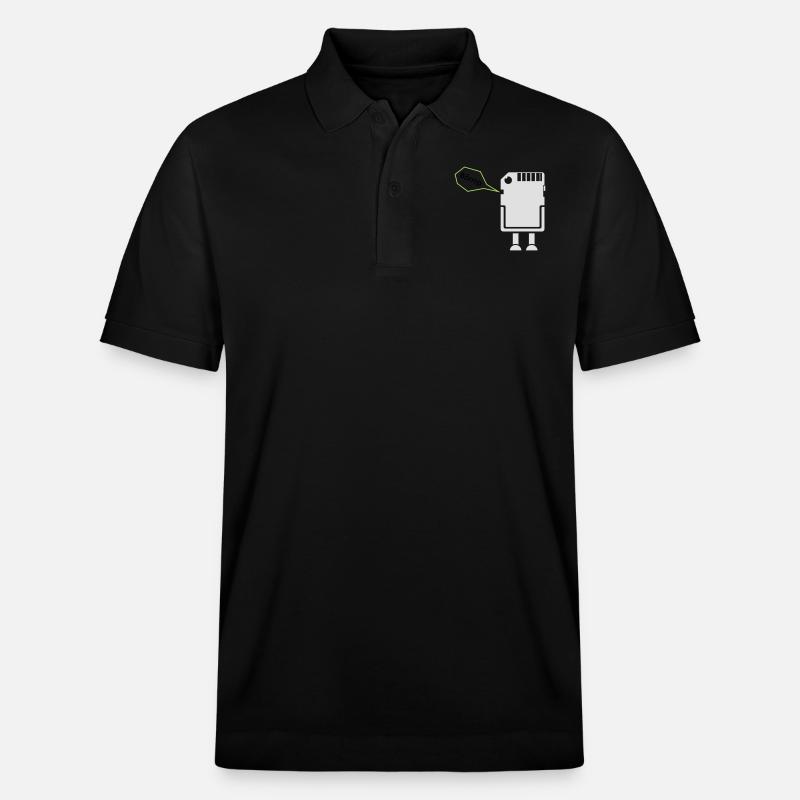 SD Männchen - Stanley/Stella Unisex Bio-Poloshirt PREPSTER - Schwarz