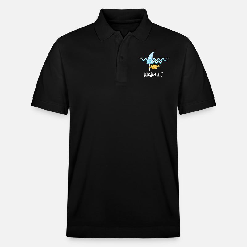 Chemise de grand requin de rêve - Polo PREPSTER bio Stanley/Stella Unisexe - noir