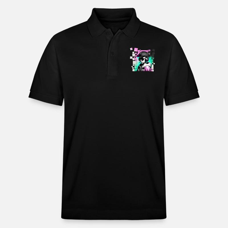 Fille - Polo PREPSTER bio Stanley/Stella Unisexe - noir