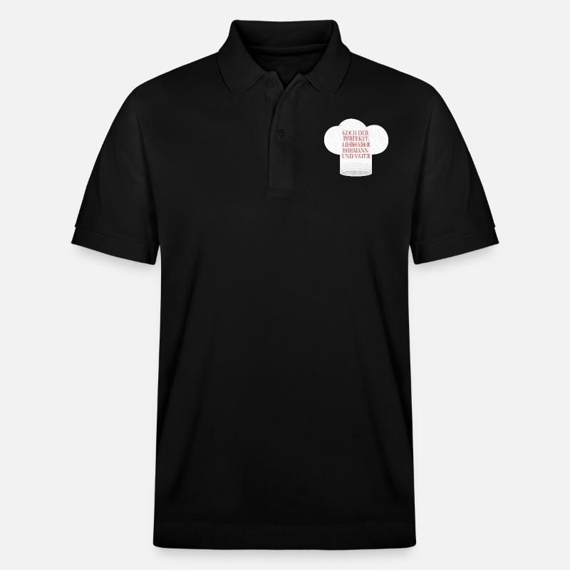 Koch Mütze - Stanley/Stella Unisex Bio-Poloshirt PREPSTER - Schwarz