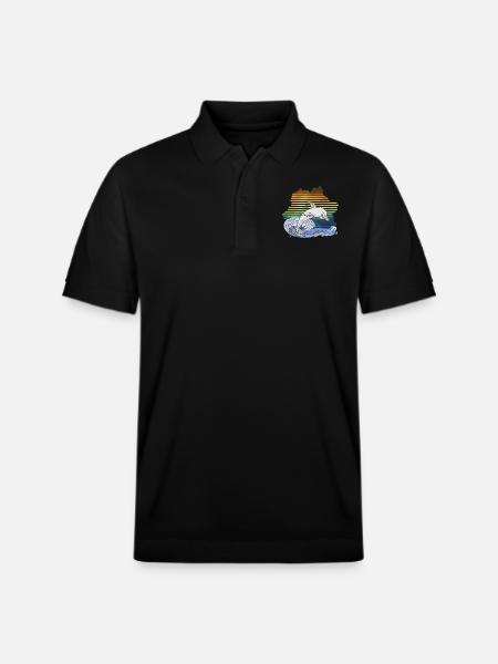 Delfin - Stanley/Stella Unisex Bio-Poloshirt PREPSTER - Schwarz