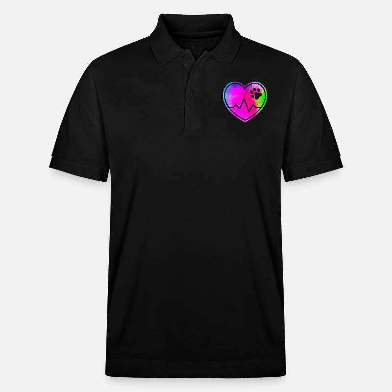 Cœur de chien - Polo PREPSTER bio Stanley/Stella Unisexe - noir
