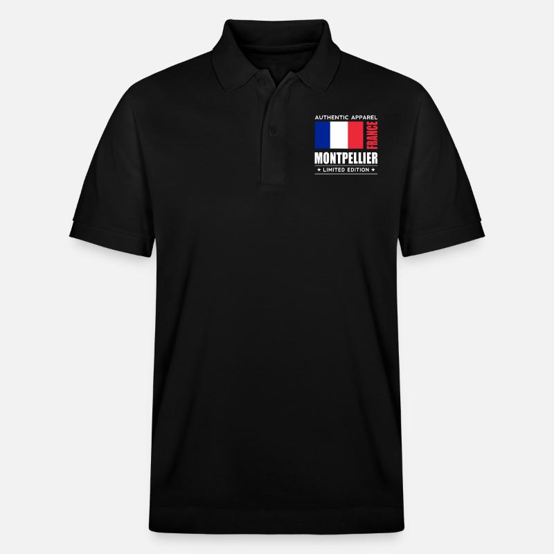 Montpellier - Stanley/Stella Unisex Bio-Poloshirt PREPSTER - Schwarz