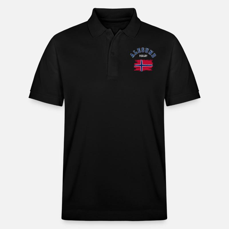 Alesund, Norvège - Polo PREPSTER bio Stanley/Stella Unisexe - noir