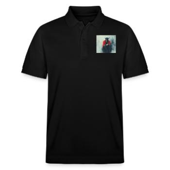 Devil - Stanley/Stella Unisex Organic Polo Shirt PREPSTER - black - Front - Roxy (174cm) & Andy (188cm)