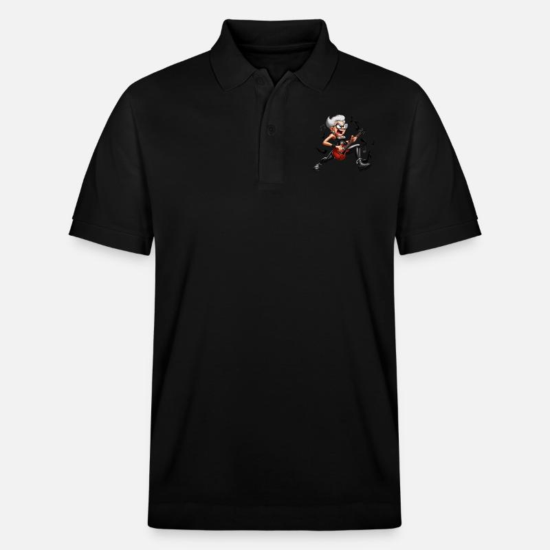 Hardrock-Oma - Stanley/Stella Unisex Bio-Poloshirt PREPSTER - Schwarz