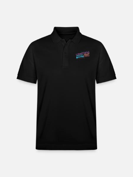 Funny VHS VCR Vintage 90s 80s Shirt Gift - Stanley/Stella Unisex Organic Polo Shirt PREPSTER - black