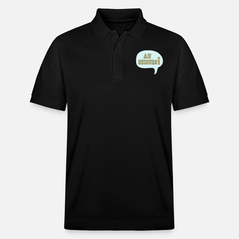lustigen Cartoon Comic Relief zu - Stanley/Stella Unisex Bio-Poloshirt PREPSTER - Schwarz