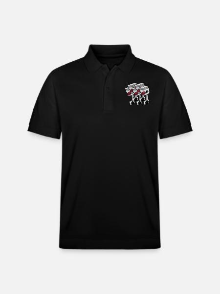 Five Pistons - Stanley/Stella Unisex Bio-Poloshirt PREPSTER - Schwarz