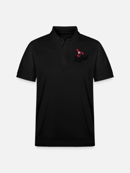 seafood - Stanley/Stella Unisex Organic Polo Shirt PREPSTER - black