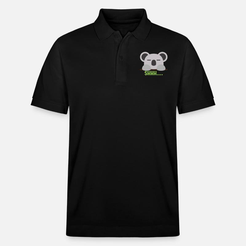 Koala 03 - Stanley/Stella Unisex Bio-Poloshirt PREPSTER - Schwarz