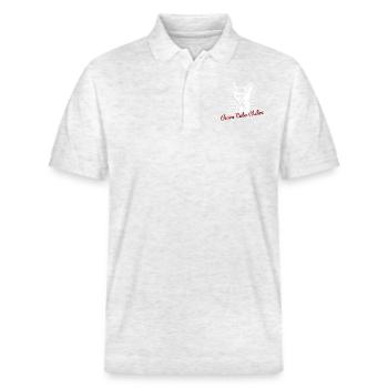 Team Cuba Libre Alcohol Rum Drinking - Stanley/Stella Unisex Bio-Poloshirt PREPSTER - Weiß meliert - Vorne - Roxy (174cm) & Andy (188cm)
