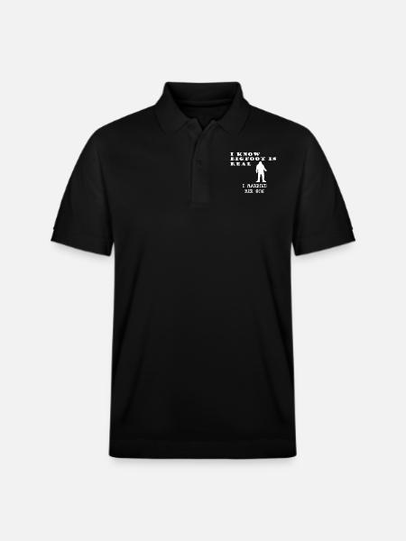 Bigfoot is Real - Stanley/Stella Unisex Organic Polo Shirt PREPSTER - black