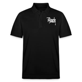 Schwarz - Stanley/Stella Unisex Bio-Poloshirt PREPSTER - Schwarz - Vorne - Roxy (174cm) & Andy (188cm)