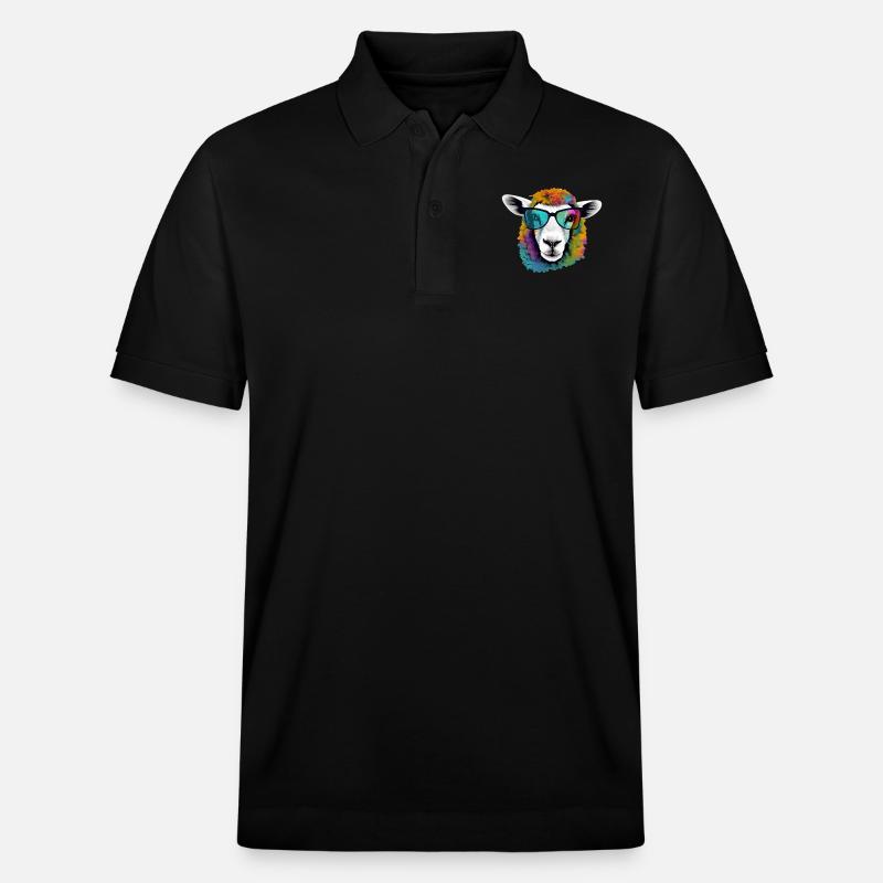 Mimou le mouton - Polo PREPSTER bio Stanley/Stella Unisexe - noir