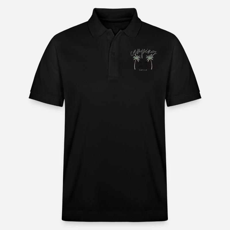 Camping - Surf Club - Polo PREPSTER bio Stanley/Stella Unisexe - noir