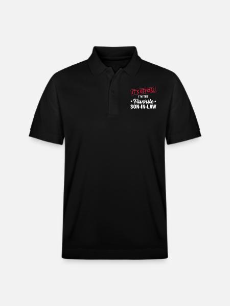 Lieblingsschwiegersohn, Schwiegermutter oder Schwiegervater - Stanley/Stella Unisex Bio-Poloshirt PREPSTER - Schwarz