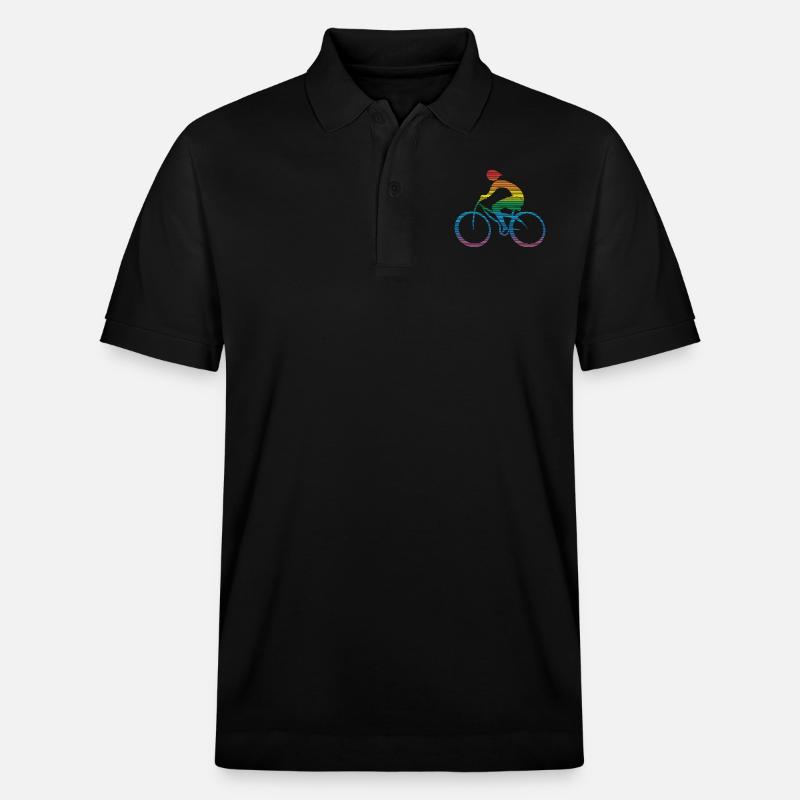 Cyclist - Stanley/Stella Unisex Organic Polo Shirt PREPSTER - black