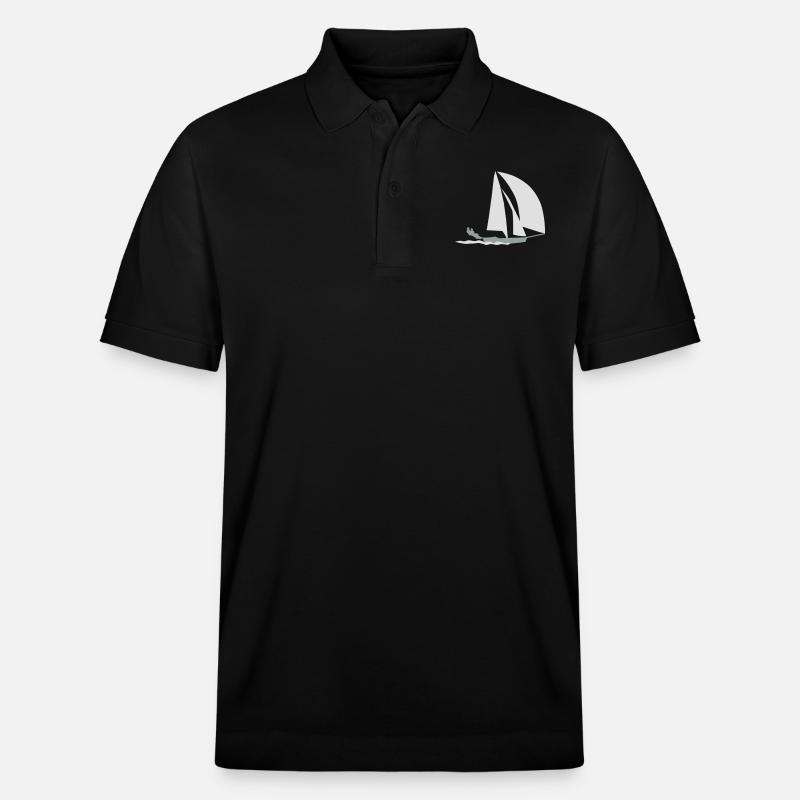 49er voile - Polo PREPSTER bio Stanley/Stella Unisexe - noir