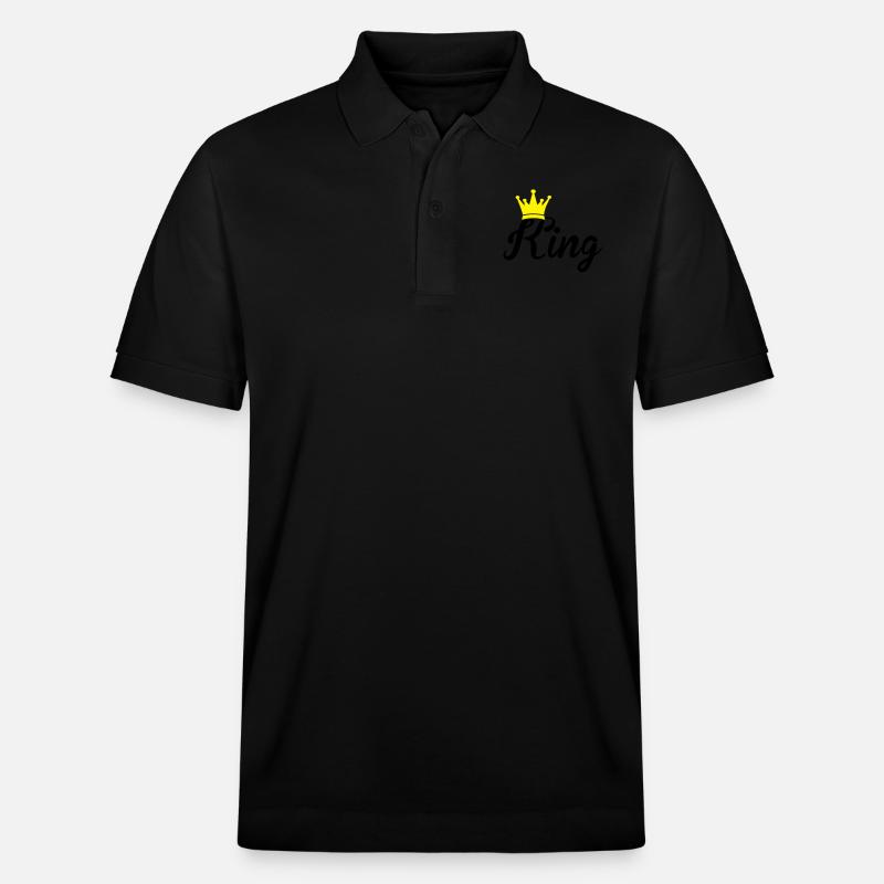 king - Stanley/Stella Unisex Bio-Poloshirt PREPSTER - Schwarz