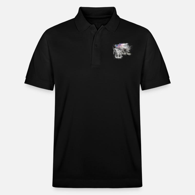 kl_linedance24a - Stanley/Stella Unisex Organic Polo Shirt PREPSTER - black