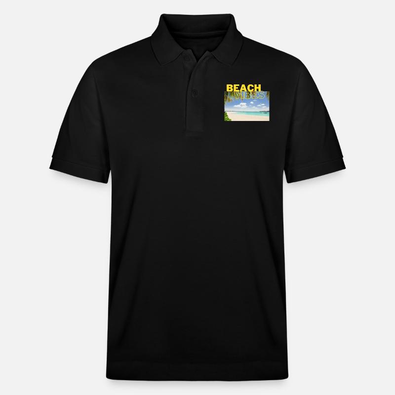 Beach 25 - Stanley/Stella Unisex Bio-Poloshirt PREPSTER - Schwarz