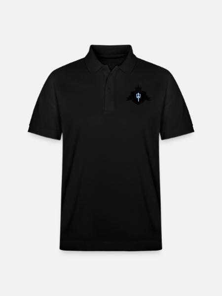 Trident Coat of Arms - Stanley/Stella Unisex Organic Polo Shirt PREPSTER - black