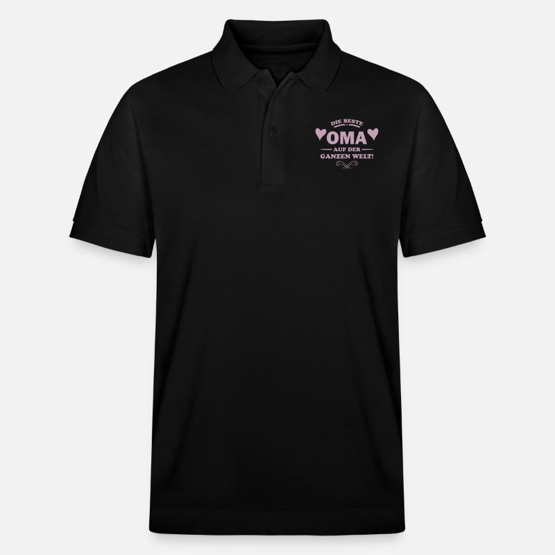 beste oma - Stanley/Stella Unisex Bio-Poloshirt PREPSTER - Schwarz