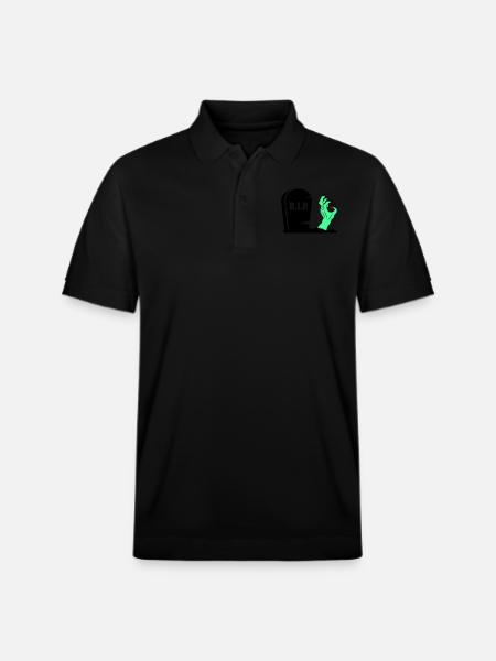 Monster Zombie Hand - Stanley/Stella Unisex Organic Polo Shirt PREPSTER - black