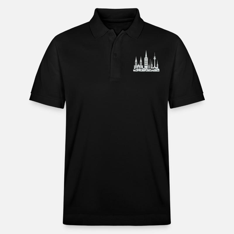 bonn skyline - Stanley/Stella Unisex Bio-Poloshirt PREPSTER - Schwarz