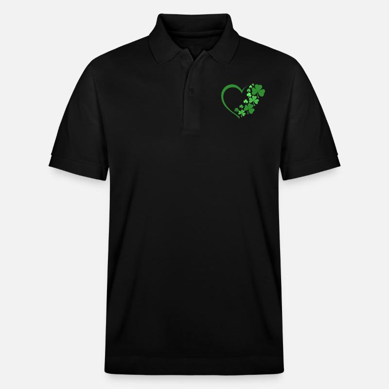 Glücksherz - Stanley/Stella Unisex Bio-Poloshirt PREPSTER - Schwarz