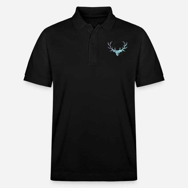 Geweih - Stanley/Stella Unisex Bio-Poloshirt PREPSTER - Schwarz