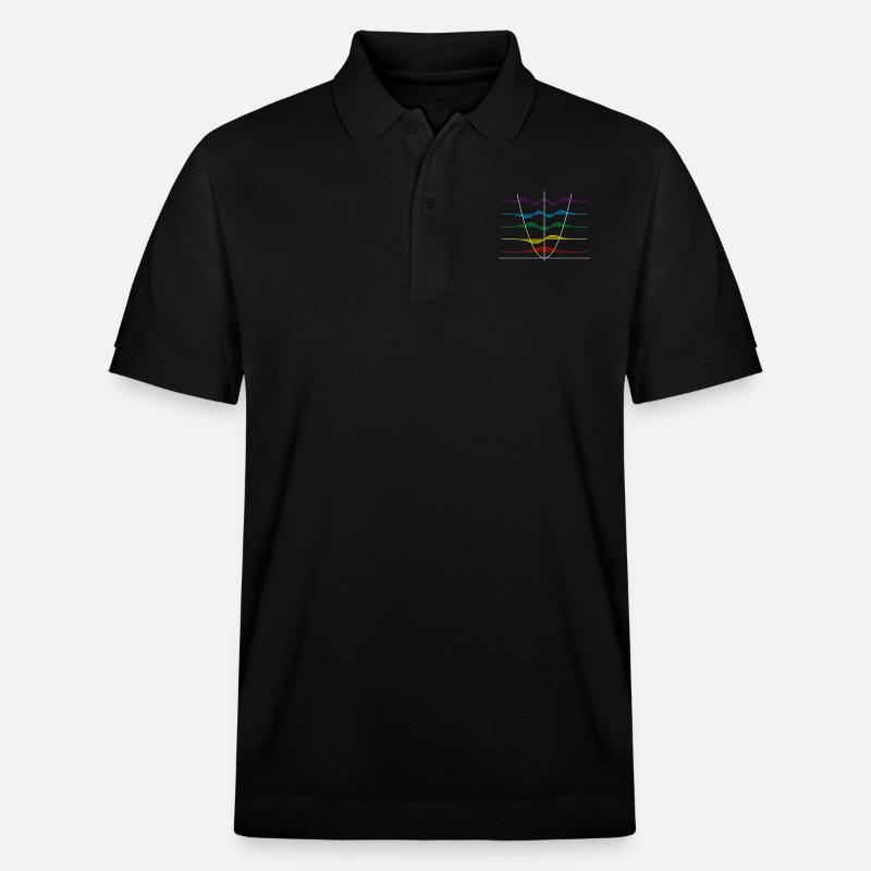 Oscillateur harmonique - Polo PREPSTER bio Stanley/Stella Unisexe - noir