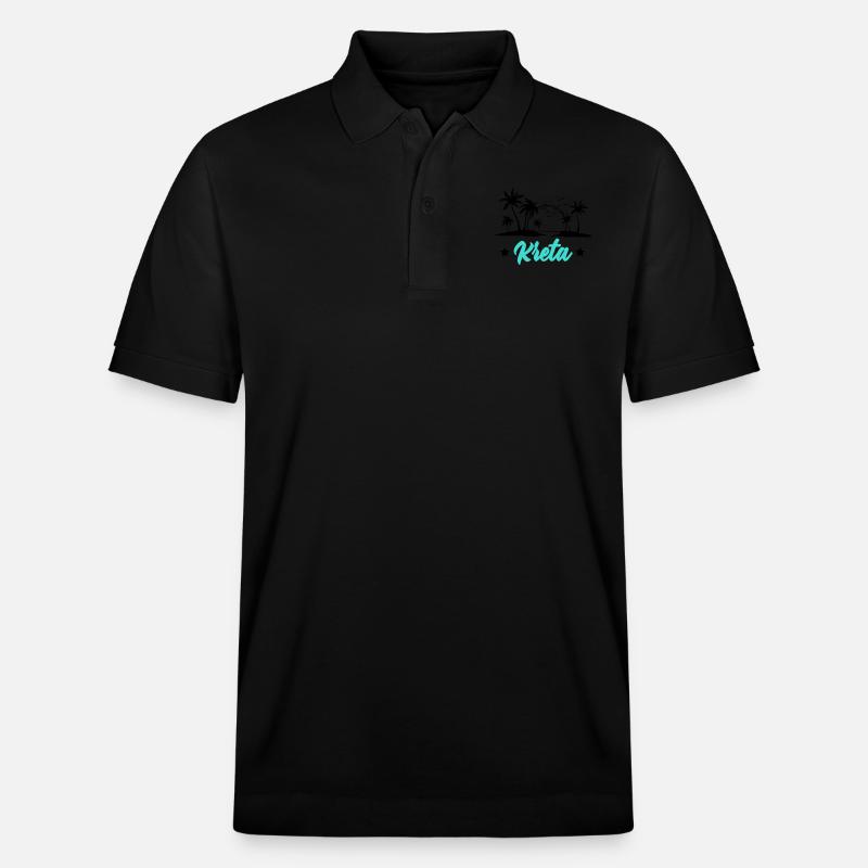 Crète - Polo PREPSTER bio Stanley/Stella Unisexe - noir
