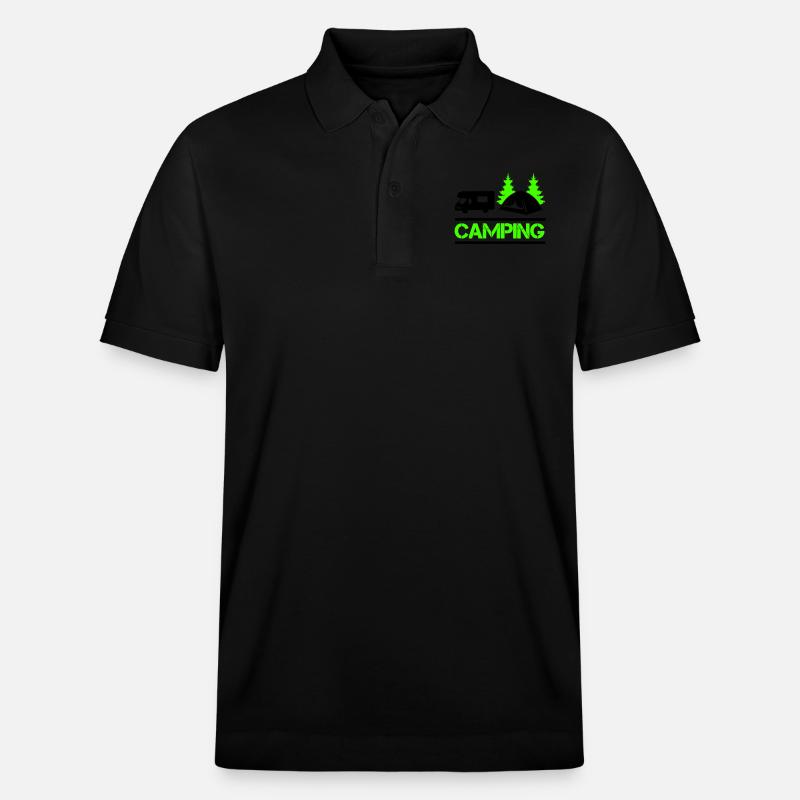 Camping 01 - Polo PREPSTER bio Stanley/Stella Unisexe - noir