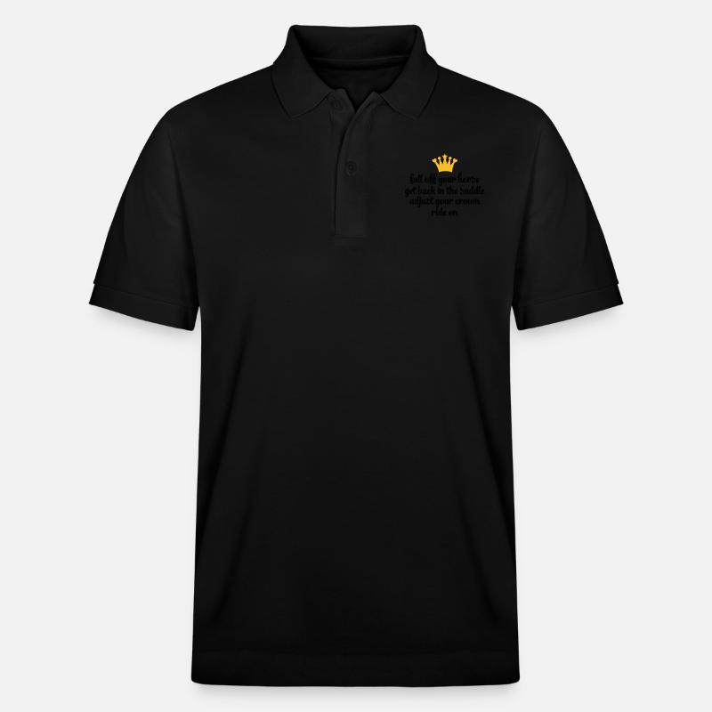 ride - Stanley/Stella Unisex Organic Polo Shirt PREPSTER - black
