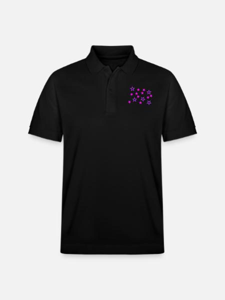 Sterne - Stanley/Stella Unisex Bio-Poloshirt PREPSTER - Schwarz