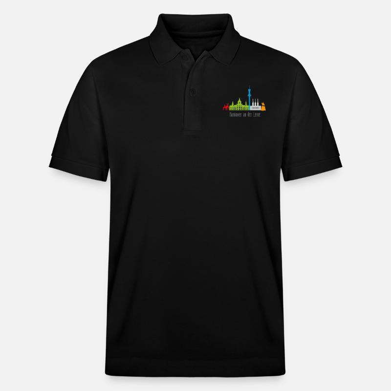 Hannover Skyline - Stanley/Stella Unisex Bio-Poloshirt PREPSTER - Schwarz