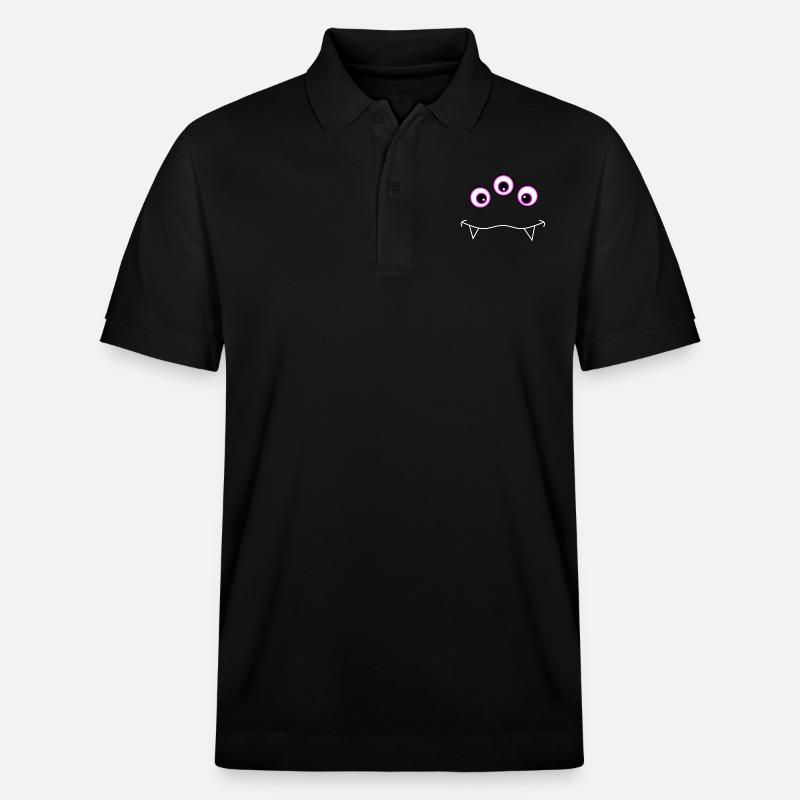 Monstergesicht - Stanley/Stella Unisex Bio-Poloshirt PREPSTER - Schwarz